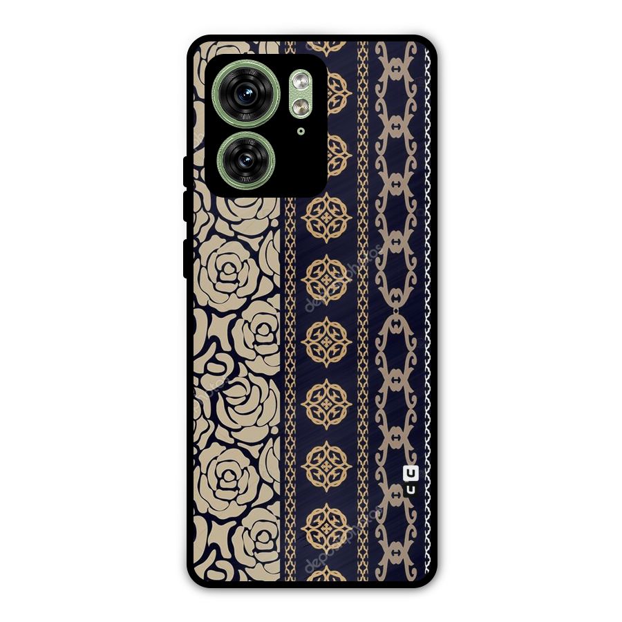 Seamless Pattern Metal Back Case for Motorola Edge 40 5G