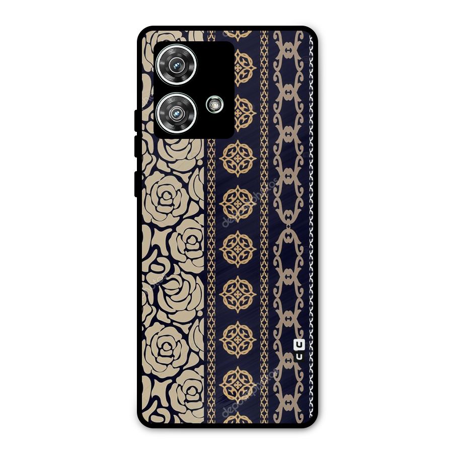 Seamless Pattern Metal Back Case for Motorola Edge 40 Neo