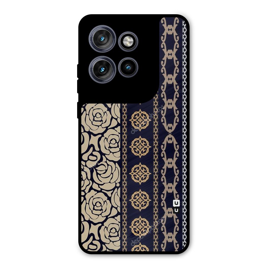 Seamless Pattern Metal Back Case for Motorola Edge 50 Neo