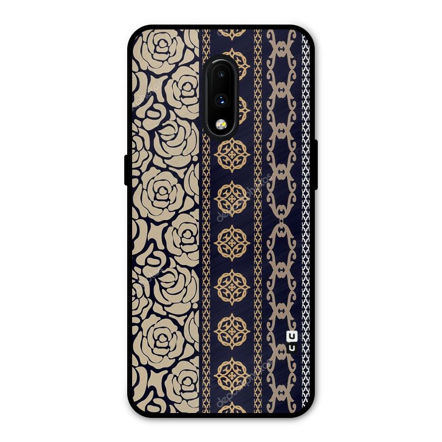 Seamless Pattern Metal Back Case for OnePlus 7