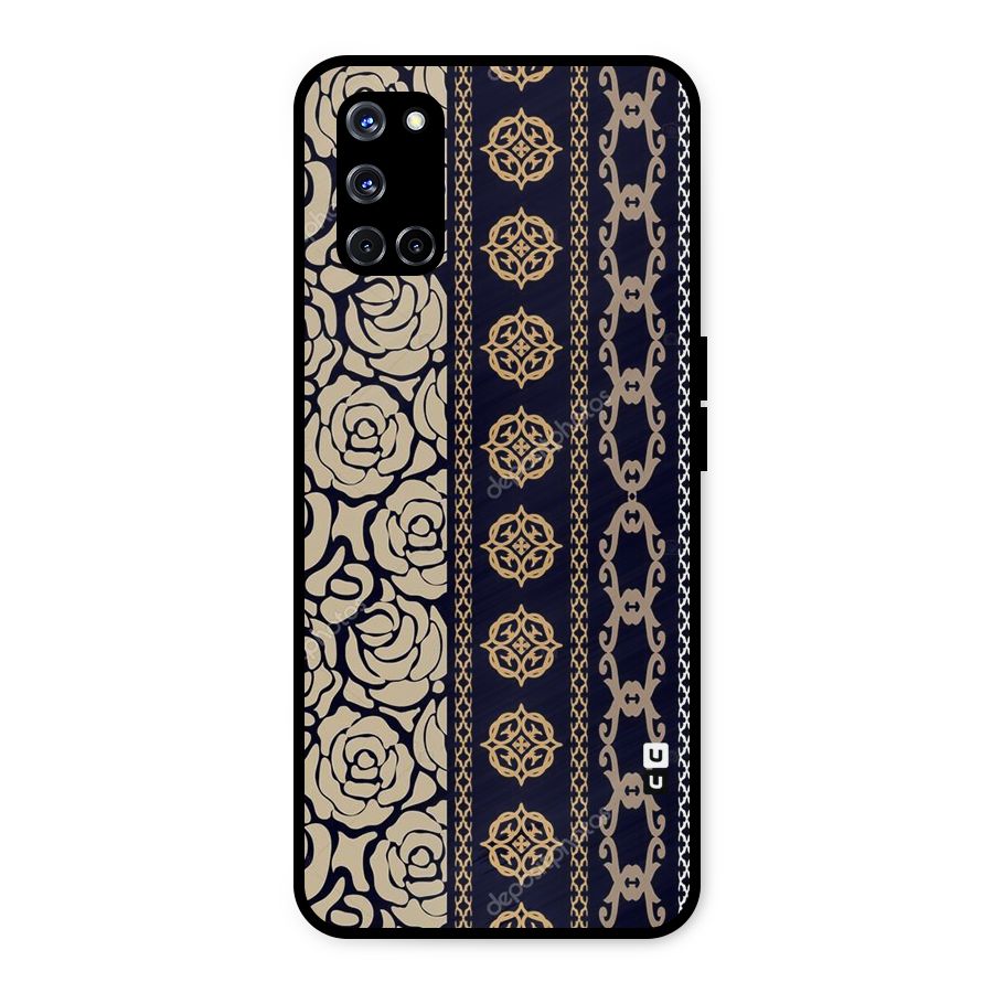 Seamless Pattern Metal Back Case for Oppo A52