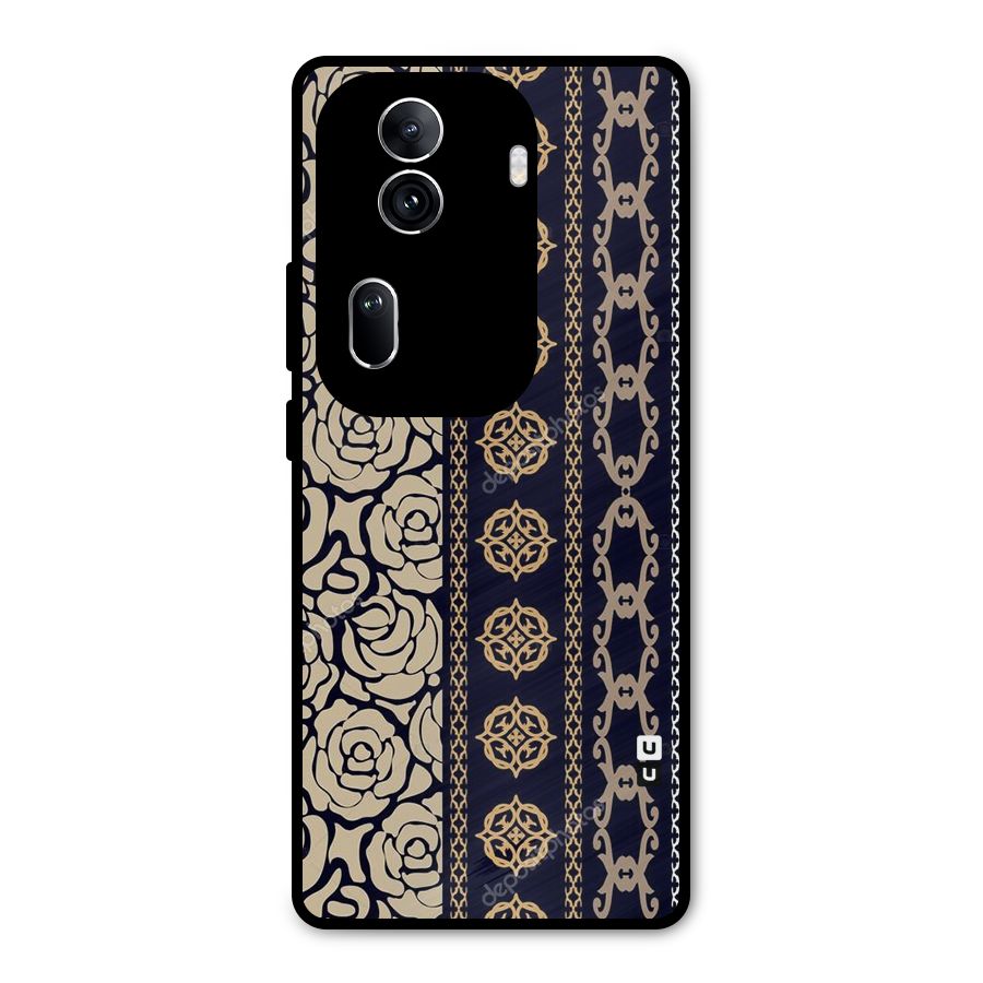 Seamless Pattern Metal Back Case for Oppo Reno11 Pro 5G