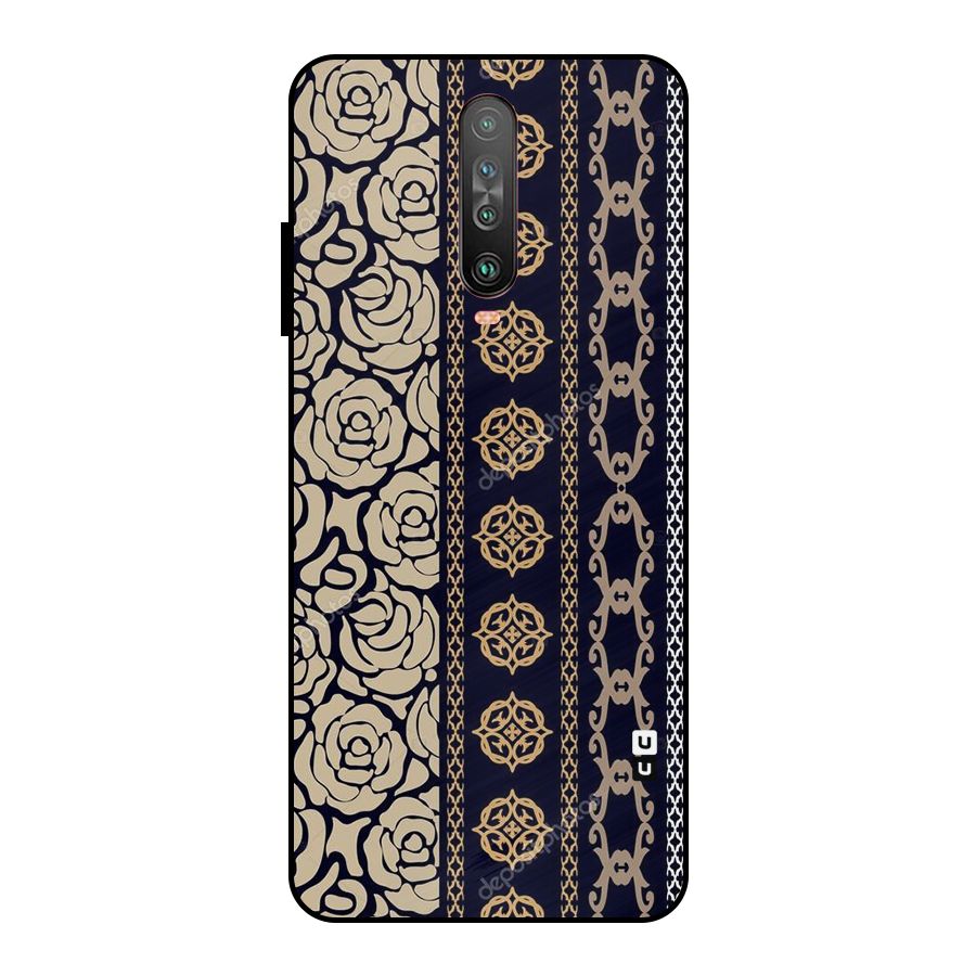 Seamless Pattern Metal Back Case for Poco X2