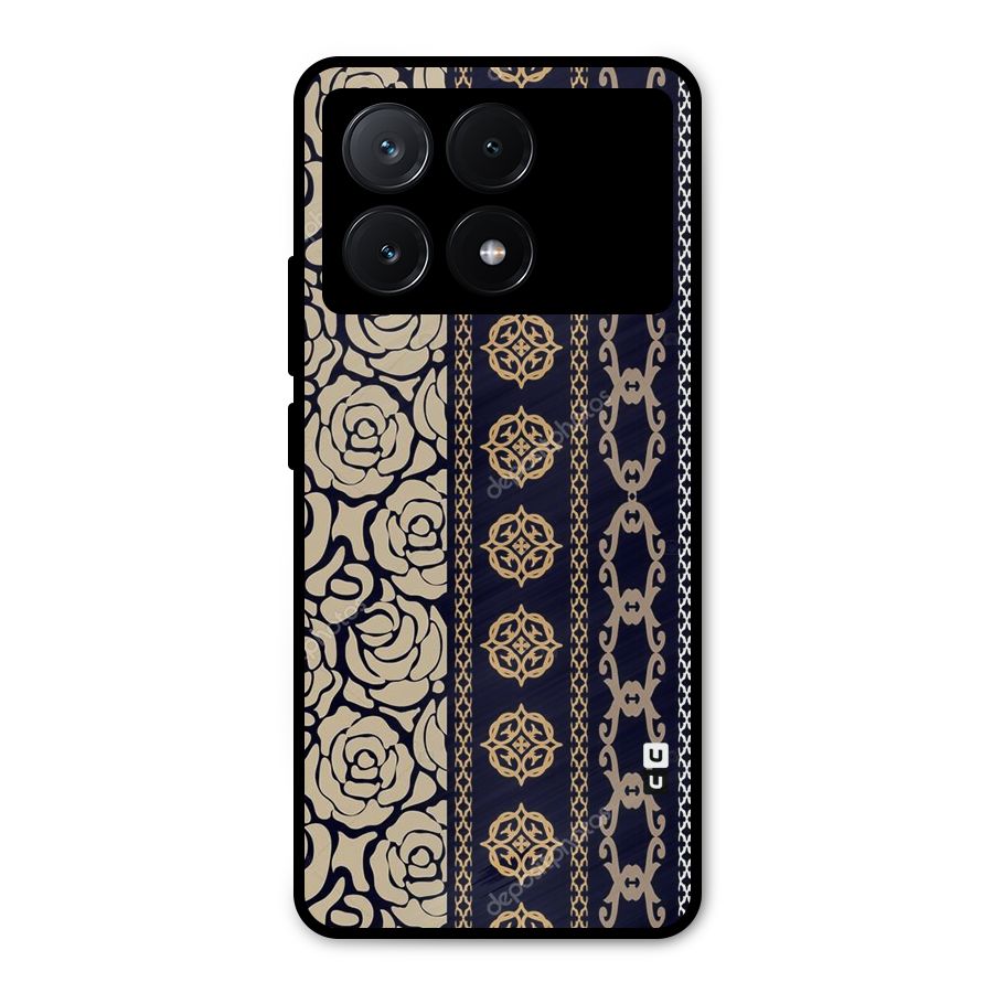 Seamless Pattern Metal Back Case for Poco X6 Pro