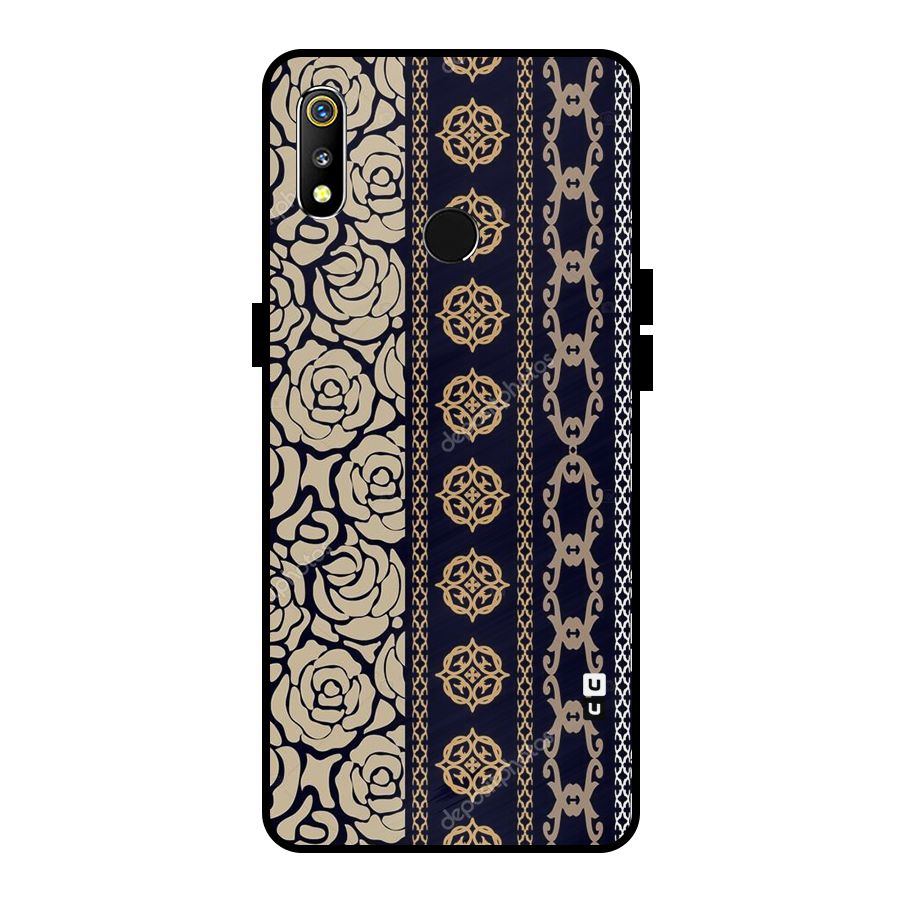 Seamless Pattern Metal Back Case for Realme 3i