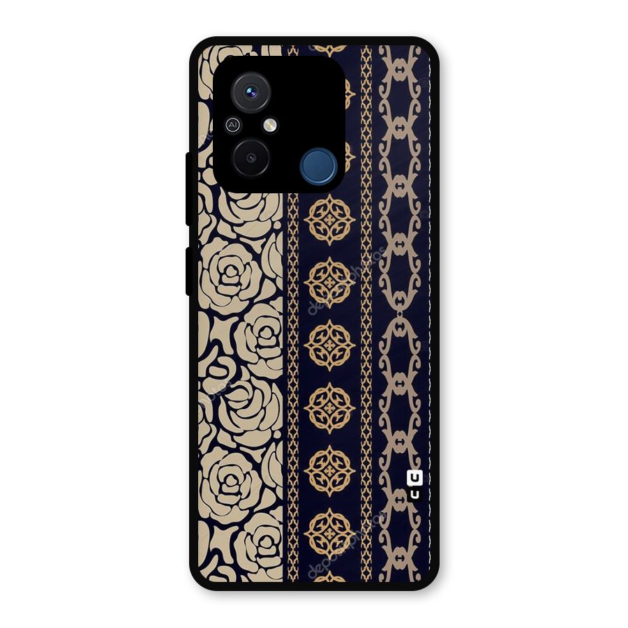 Seamless Pattern Metal Back Case for Redmi 12C