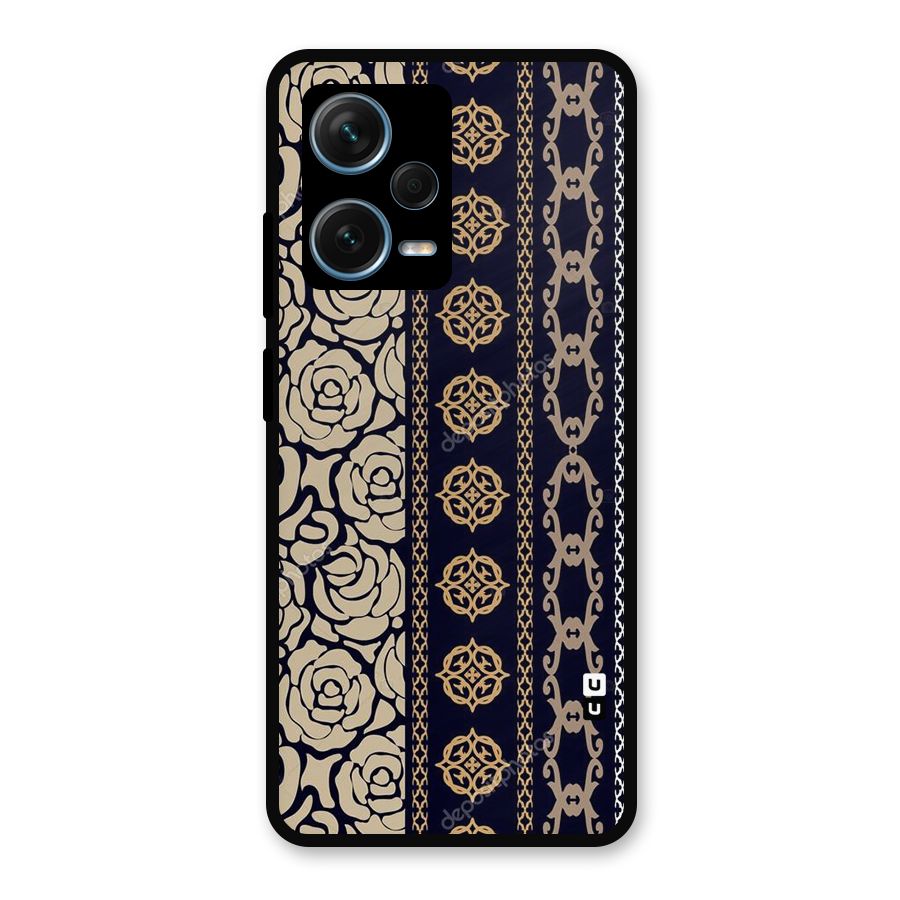 Seamless Pattern Metal Back Case for Redmi Note 12 Pro Plus 5G