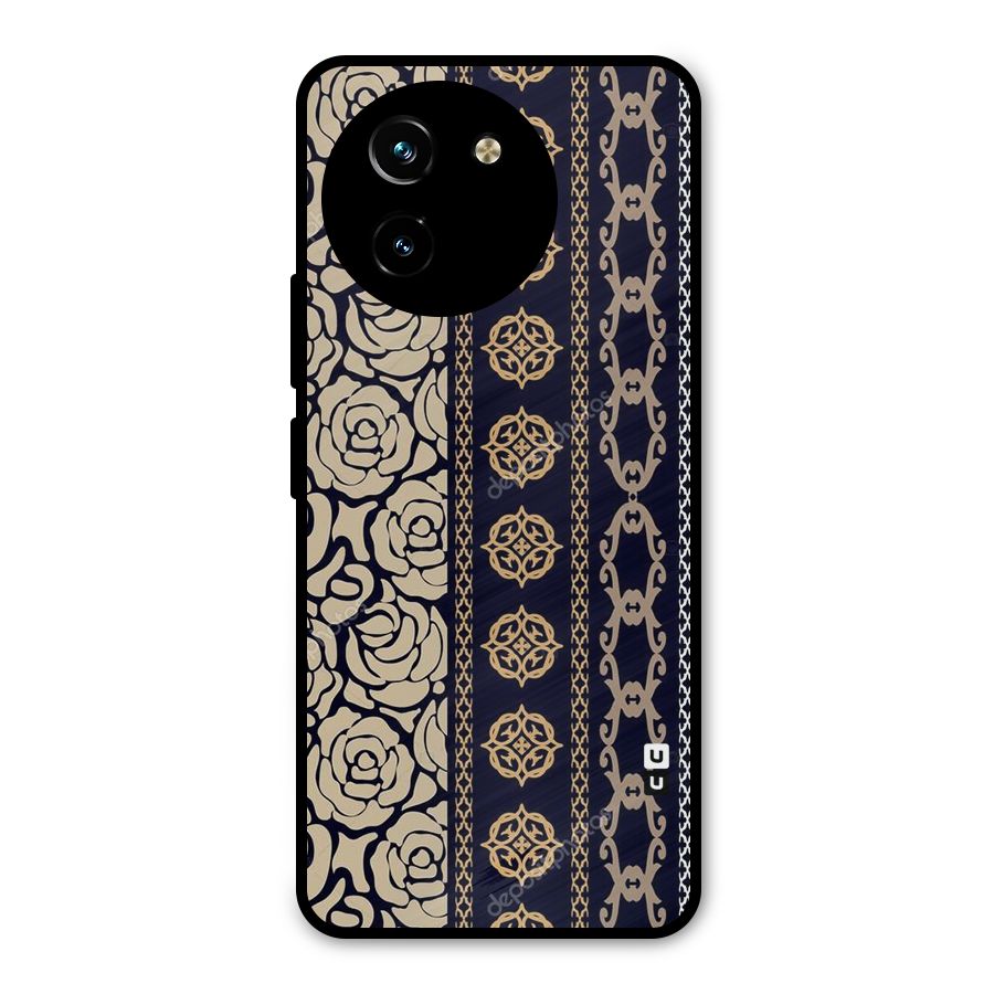 Seamless Pattern Metal Back Case for Vivo T3x