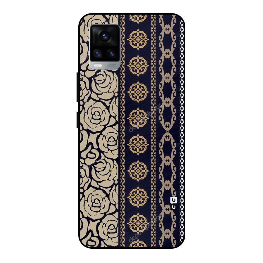 Seamless Pattern Metal Back Case for Vivo V20 2021