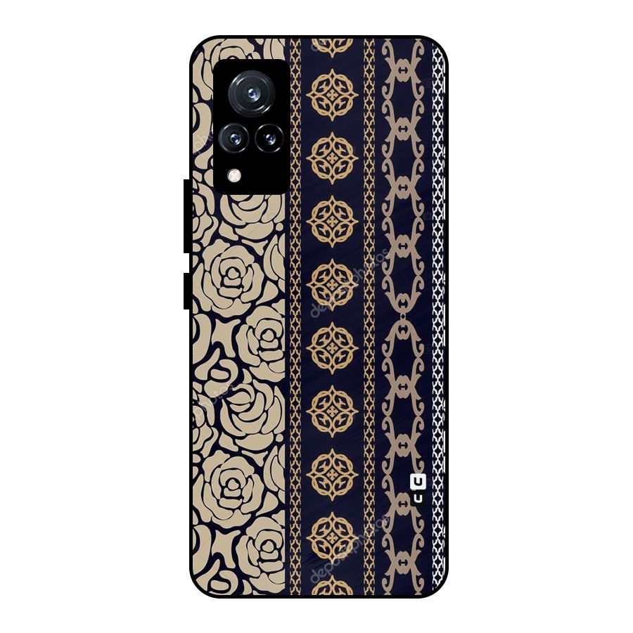 Seamless Pattern Metal Back Case for Vivo V21 5G