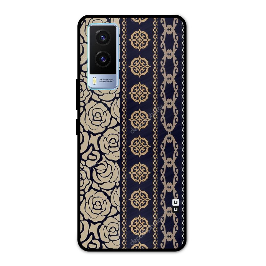 Seamless Pattern Metal Back Case for Vivo V21e 5G