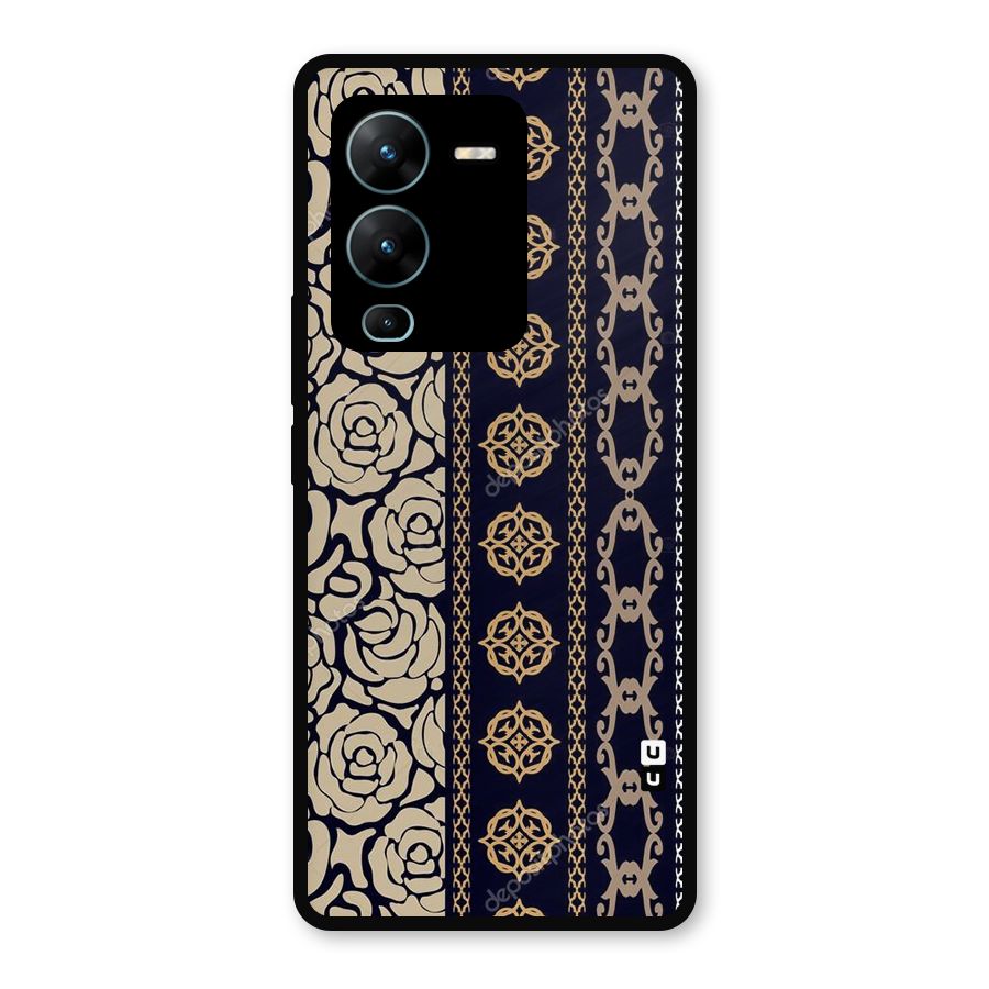 Seamless Pattern Metal Back Case for Vivo V25 Pro