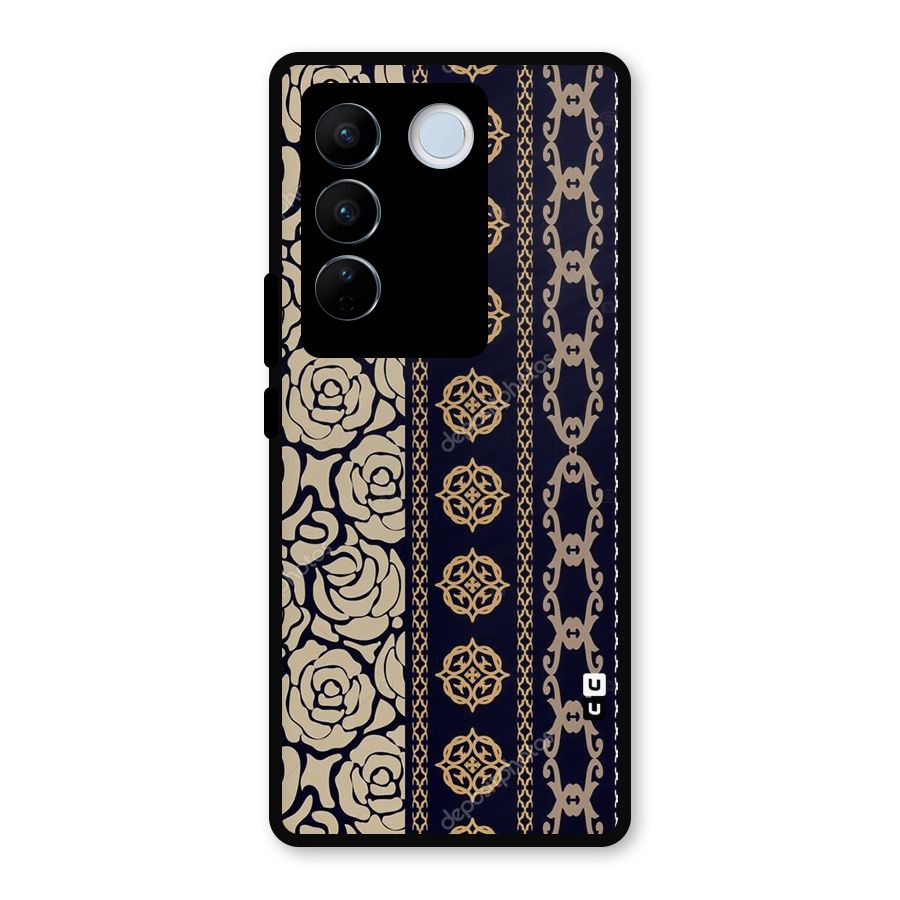 Seamless Pattern Metal Back Case for Vivo V27