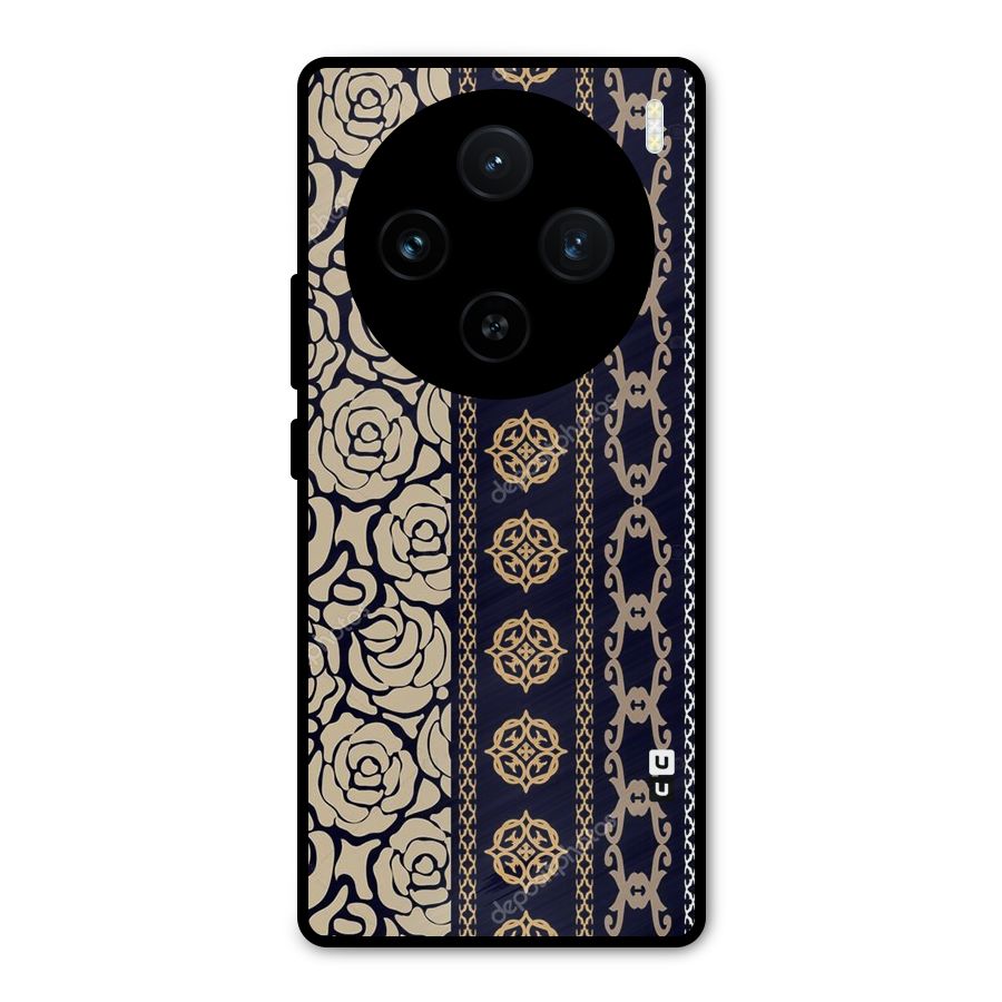 Seamless Pattern Metal Back Case for Vivo X100