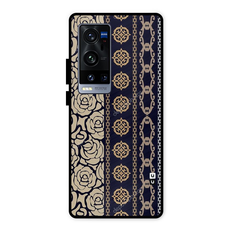 Seamless Pattern Metal Back Case for Vivo X60 Pro Plus
