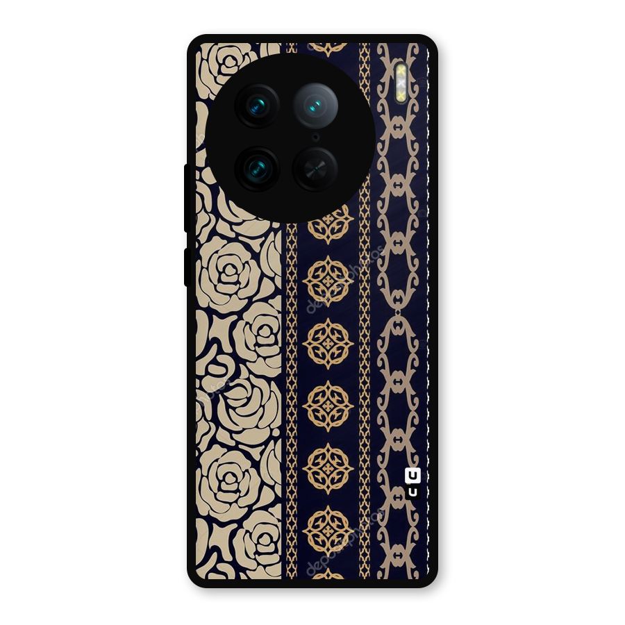 Seamless Pattern Metal Back Case for Vivo X90 Pro