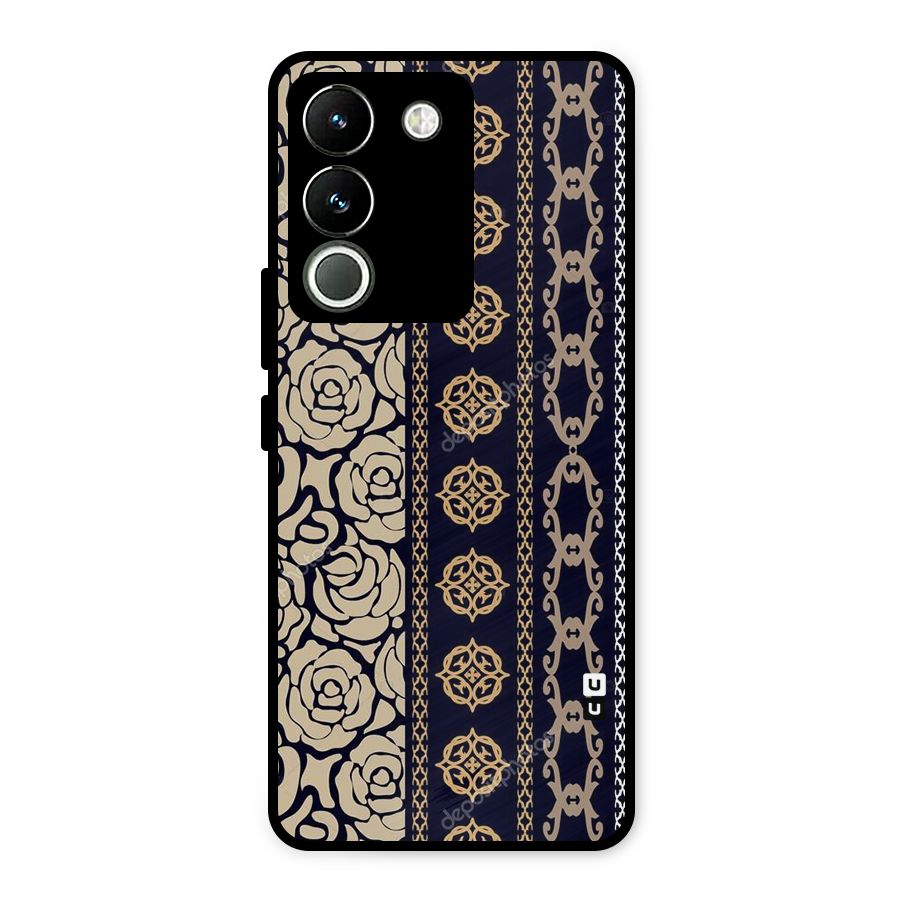 Seamless Pattern Metal Back Case for Vivo Y200