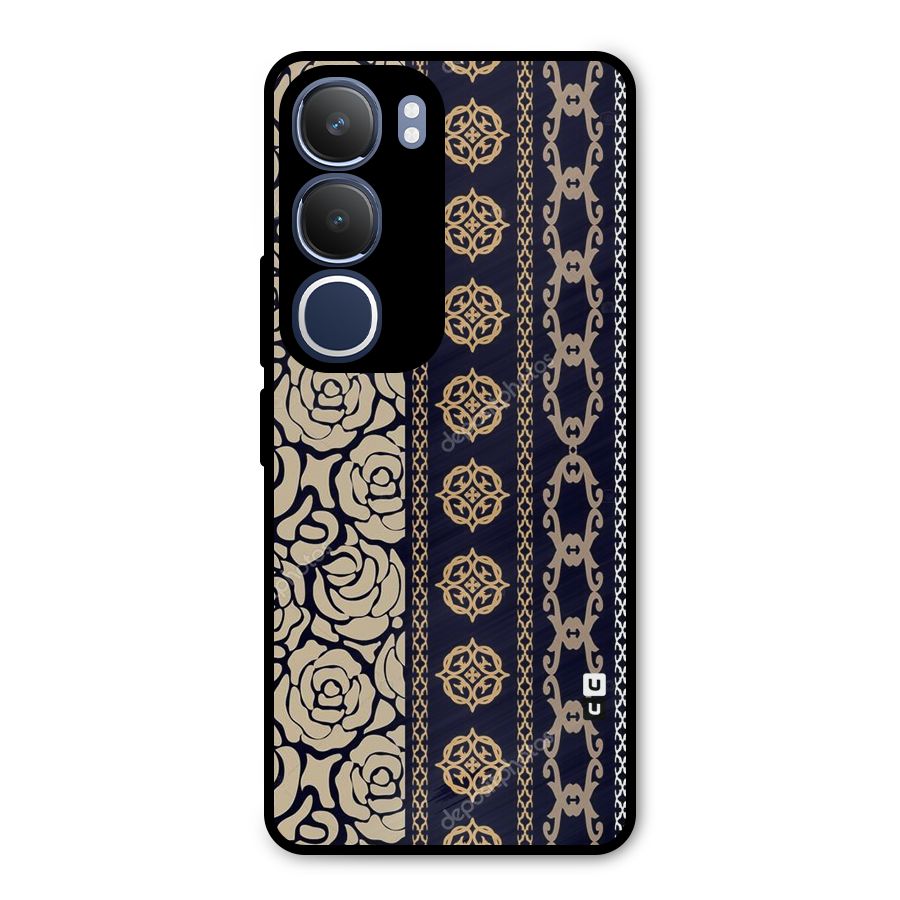 Seamless Pattern Metal Back Case for Vivo Y29