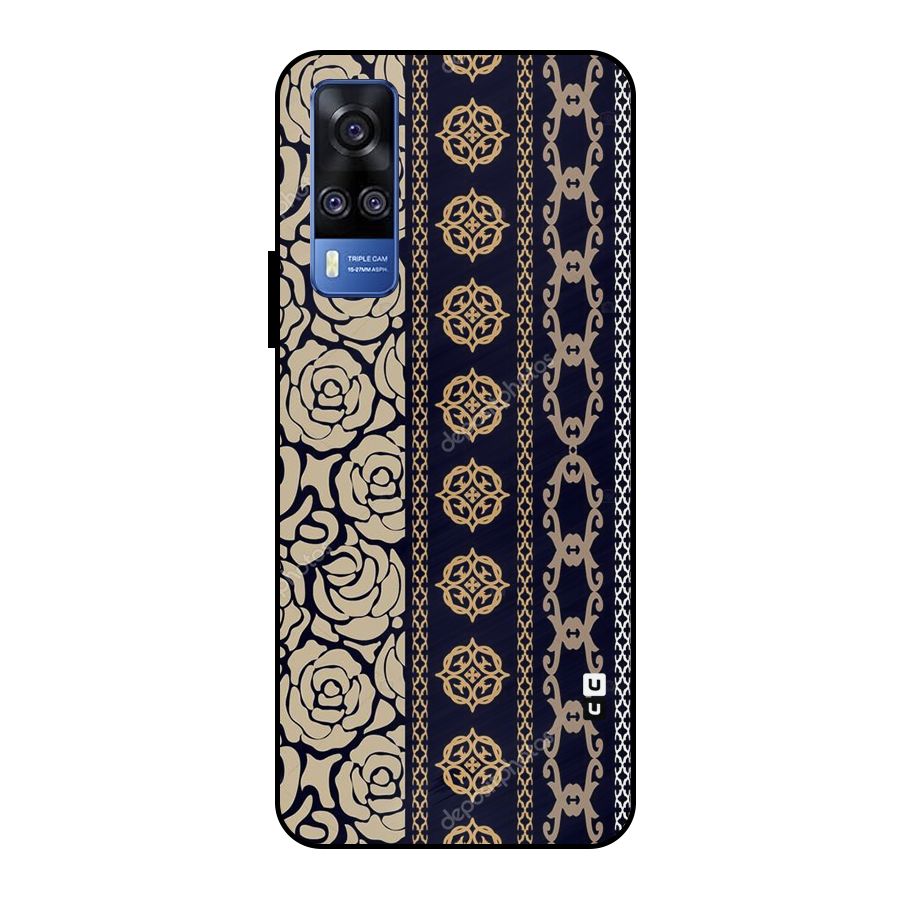 Seamless Pattern Metal Back Case for Vivo Y51