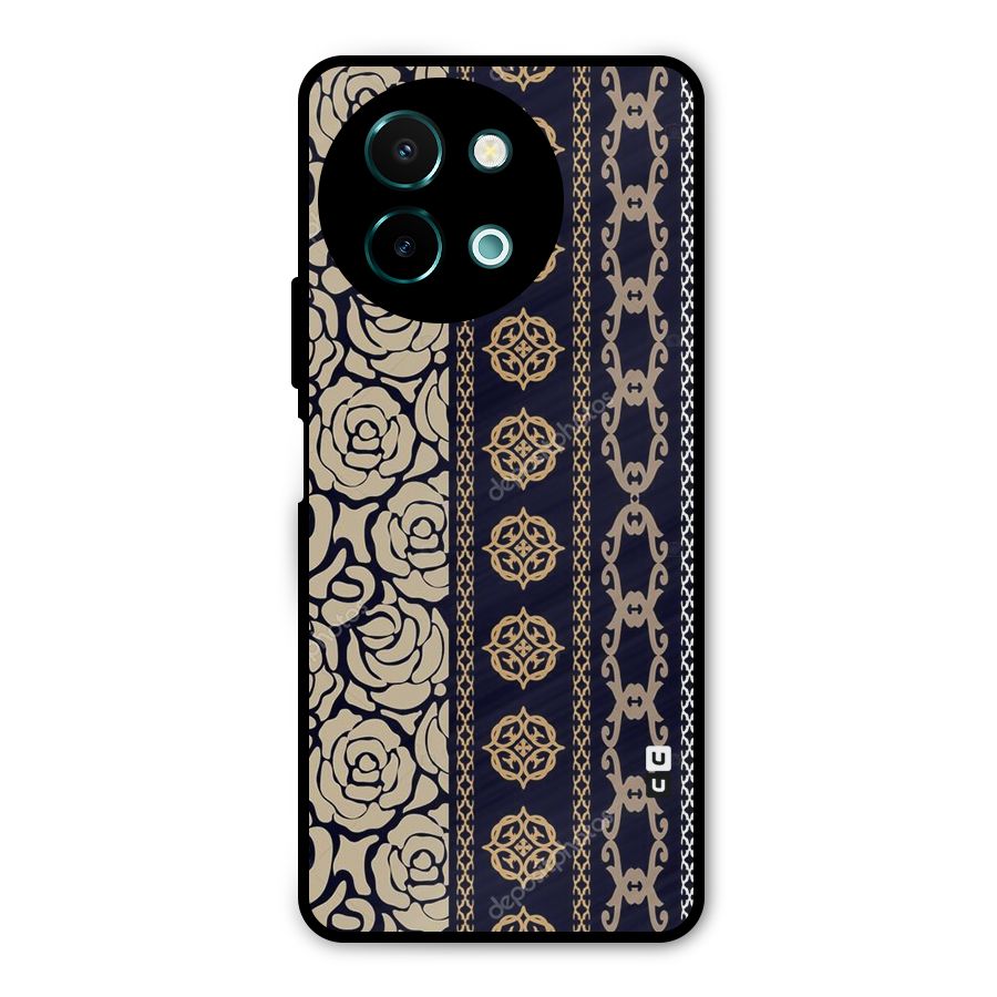 Seamless Pattern Metal Back Case for Vivo Y58