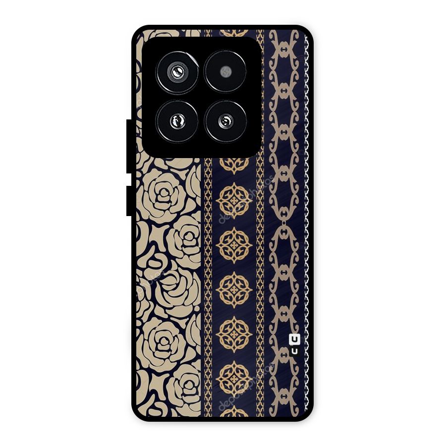 Seamless Pattern Metal Back Case for Xiaomi 14 Pro