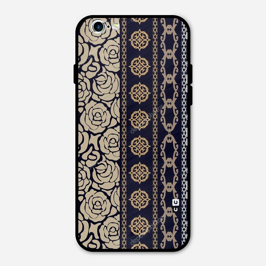 Seamless Pattern Metal Back Case for iPhone 6 6s