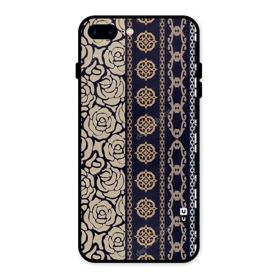 Seamless Pattern Metal Back Case for iPhone 8 Plus