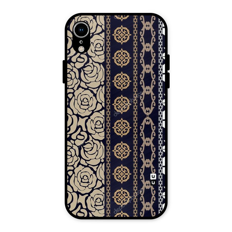 Seamless Pattern Metal Back Case for iPhone XR