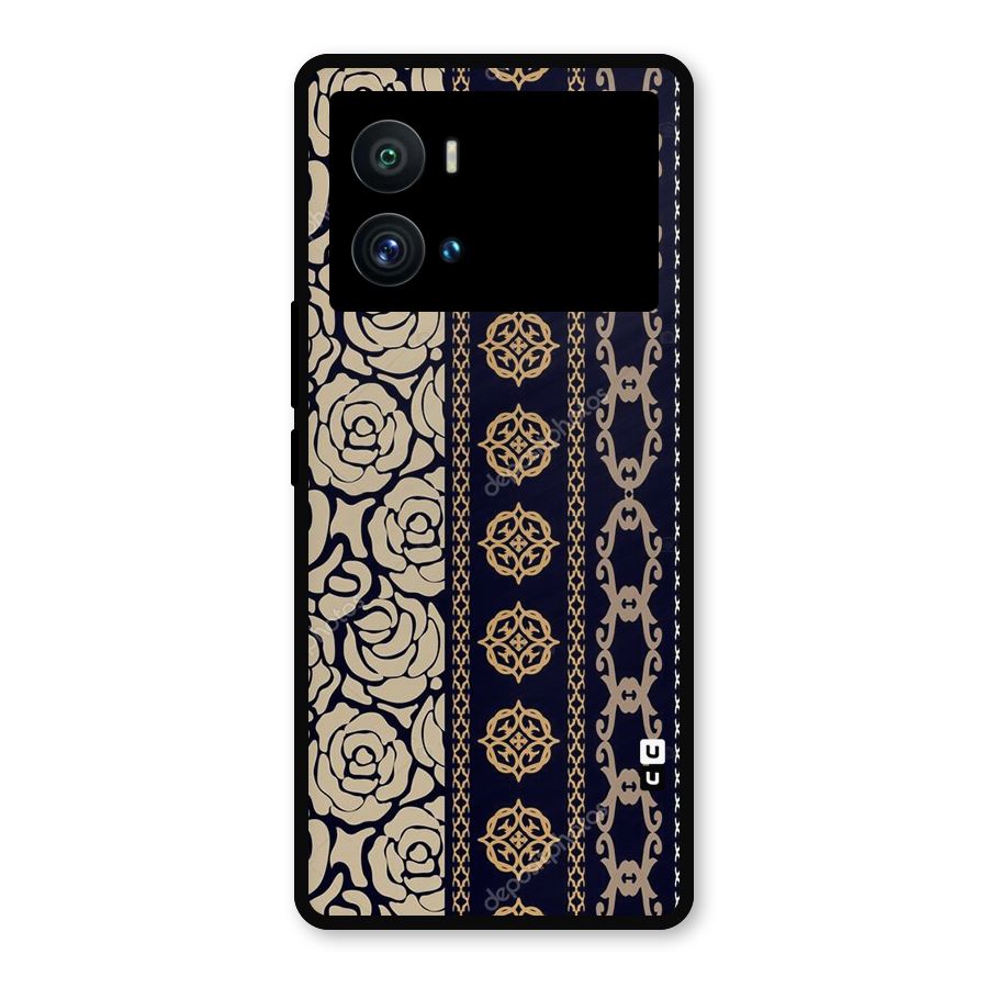 Seamless Pattern Metal Back Case for iQOO 9 Pro