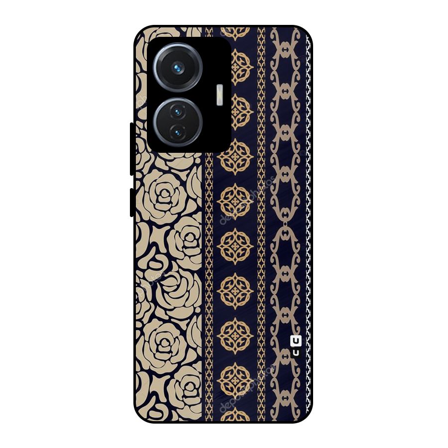 Seamless Pattern Metal Back Case for iQOO Z6 44W