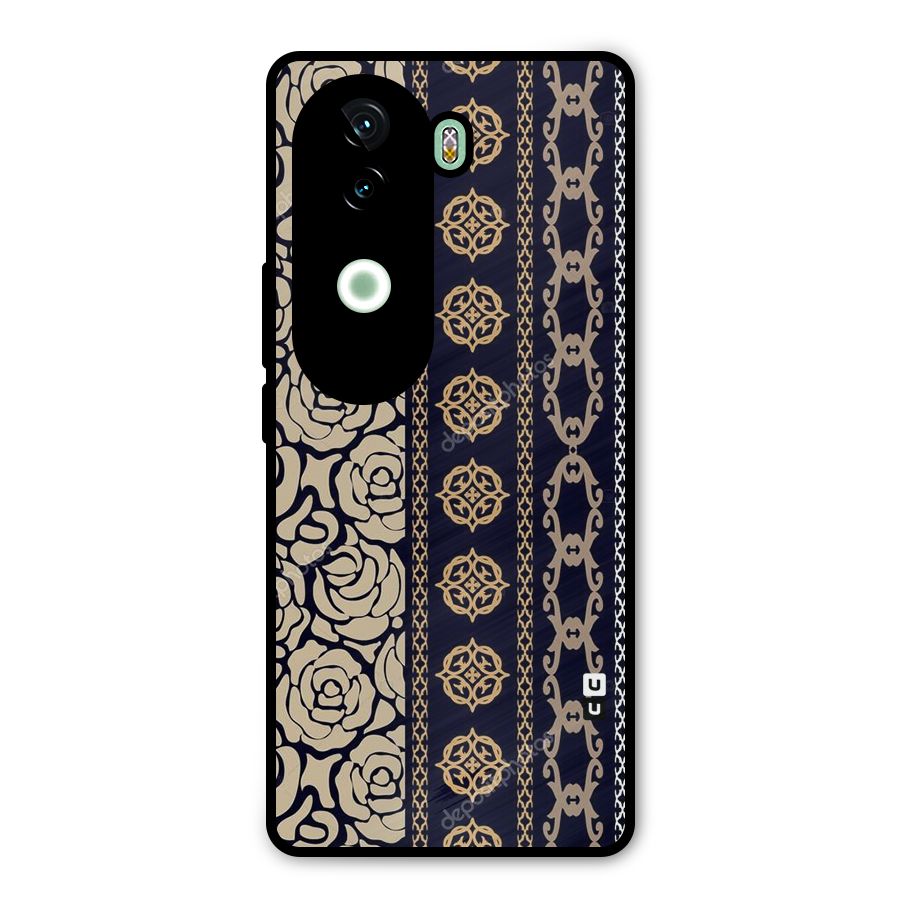 Seamless Pattern Metal Back Case for iQOO Z9s