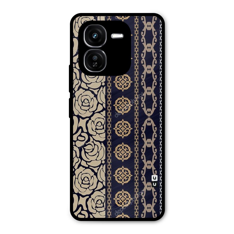 Seamless Pattern Metal Back Case for iQOO Z9x