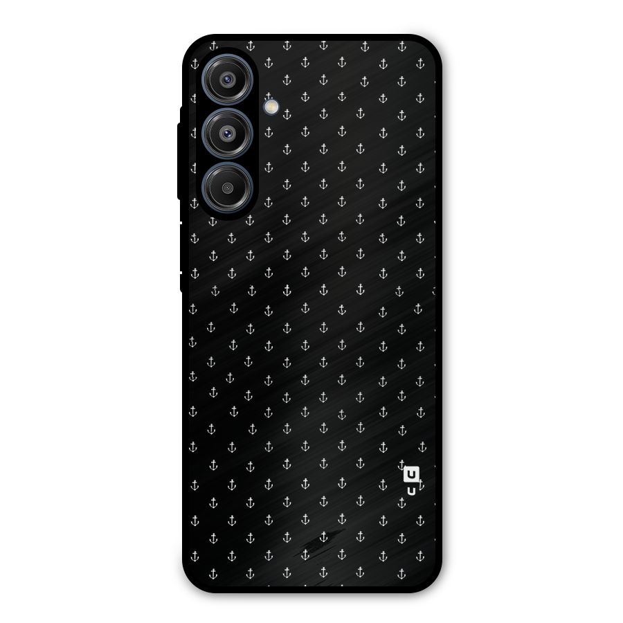 Seamless Small Anchors Pattern Metal Back Case for Galaxy A16 5G