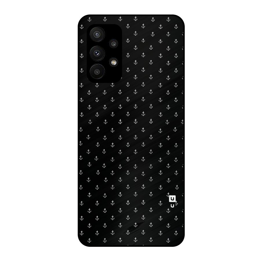 Seamless Small Anchors Pattern Metal Back Case for Galaxy A23
