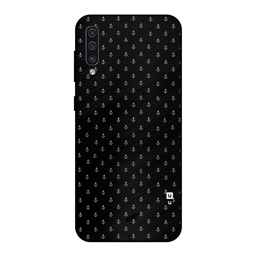Seamless Small Anchors Pattern Metal Back Case for Galaxy A30s