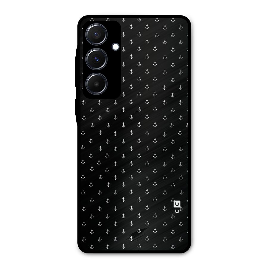 Seamless Small Anchors Pattern Metal Back Case for Galaxy A55