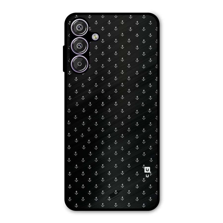 Seamless Small Anchors Pattern Metal Back Case for Galaxy F15