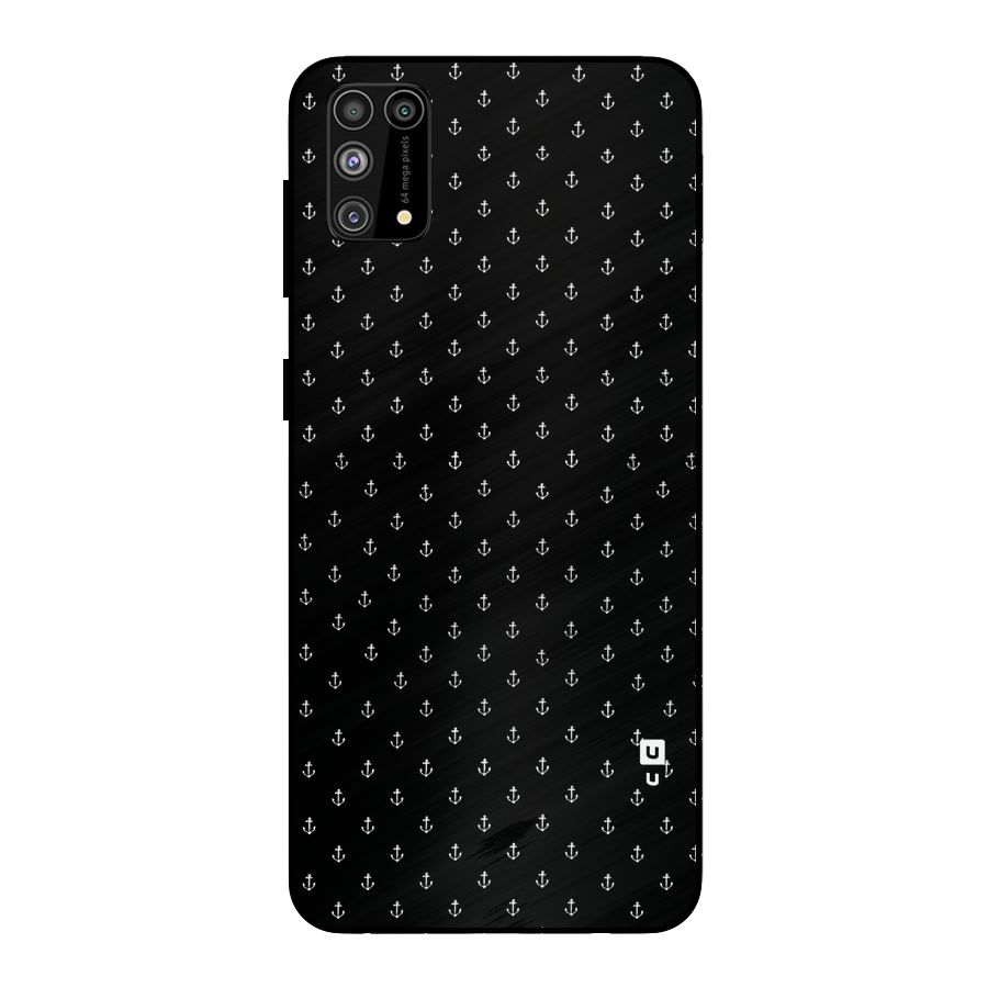 Seamless Small Anchors Pattern Metal Back Case for Galaxy F41