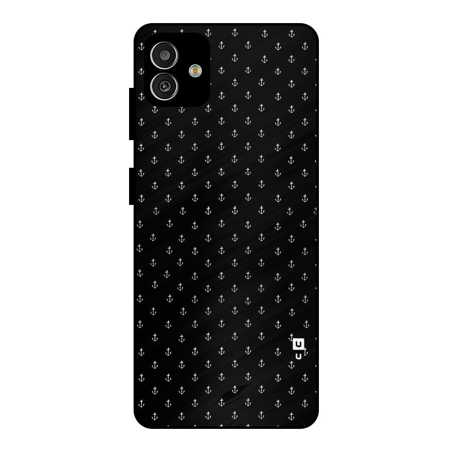 Seamless Small Anchors Pattern Metal Back Case for Galaxy M13 5G