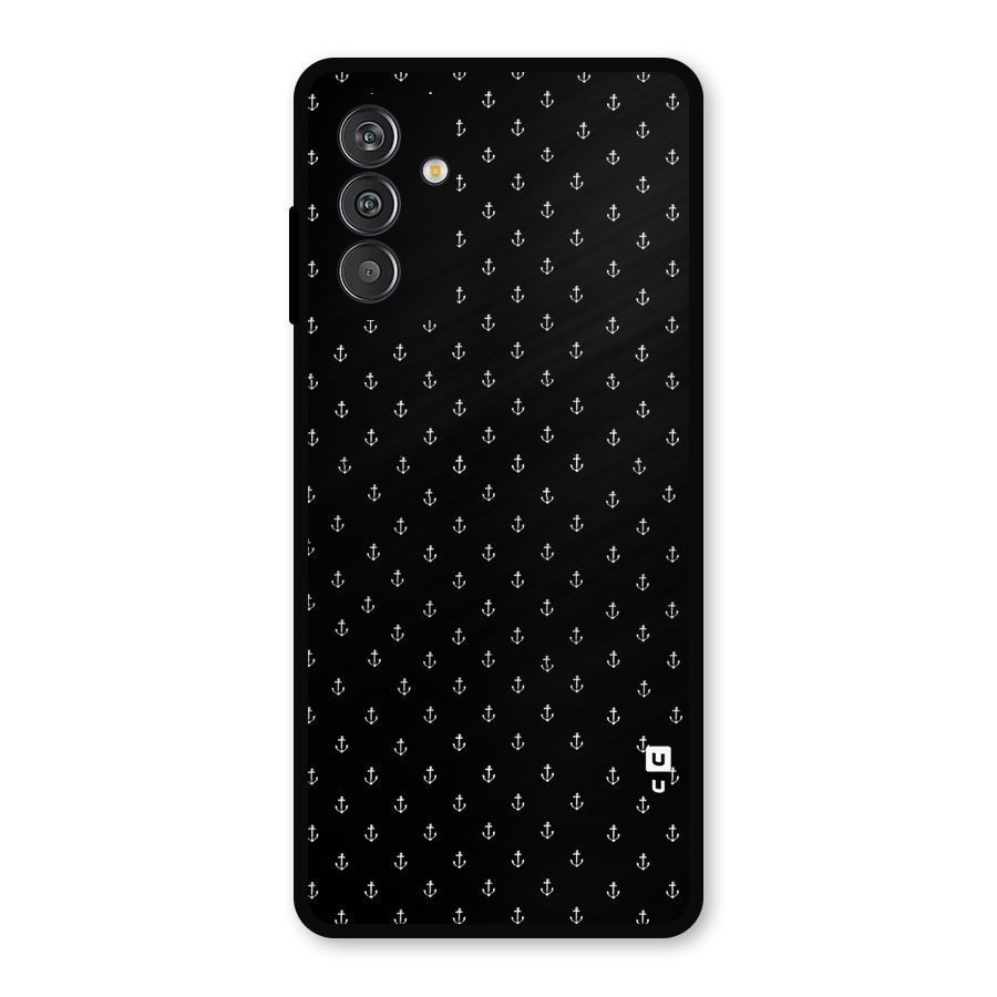 Seamless Small Anchors Pattern Metal Back Case for Galaxy M14 5G