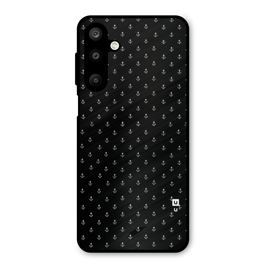 Seamless Small Anchors Pattern Metal Back Case for Galaxy M16