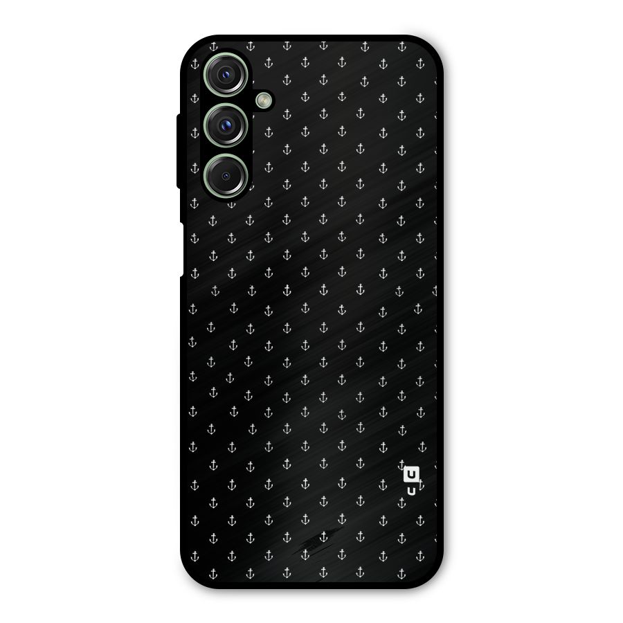 Seamless Small Anchors Pattern Metal Back Case for Galaxy M34