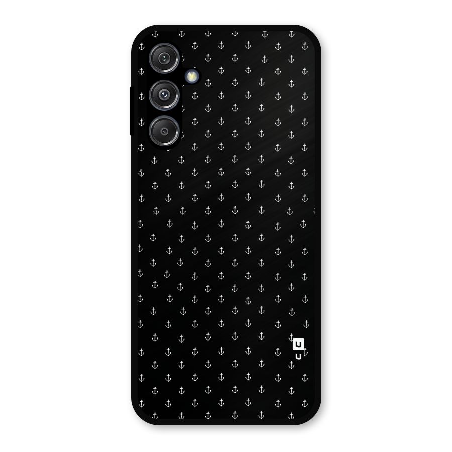 Seamless Small Anchors Pattern Metal Back Case for Galaxy M34 5G
