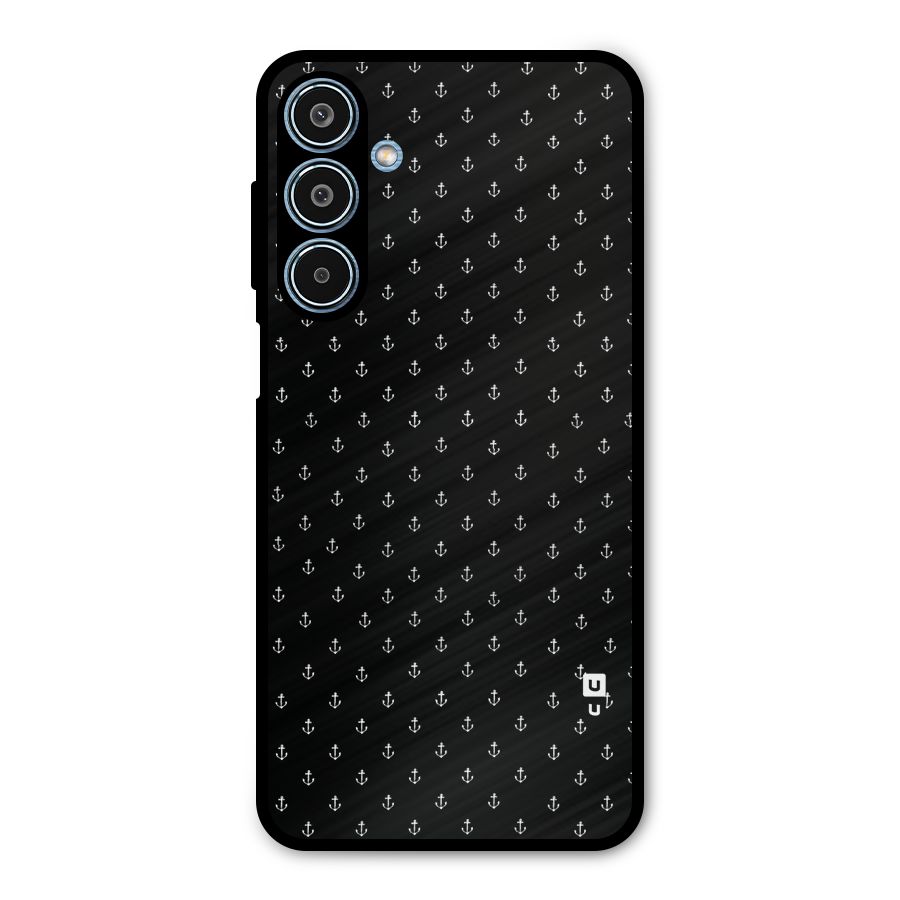 Seamless Small Anchors Pattern Metal Back Case for Galaxy M35