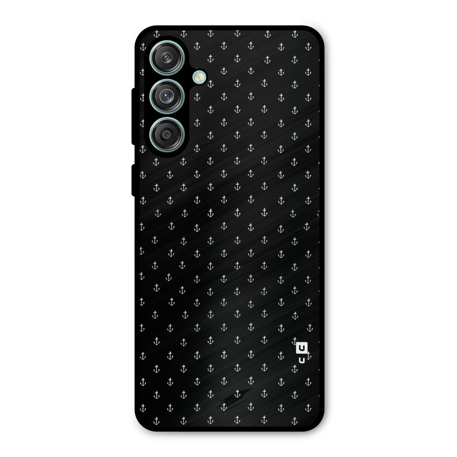 Seamless Small Anchors Pattern Metal Back Case for Galaxy M55 5G