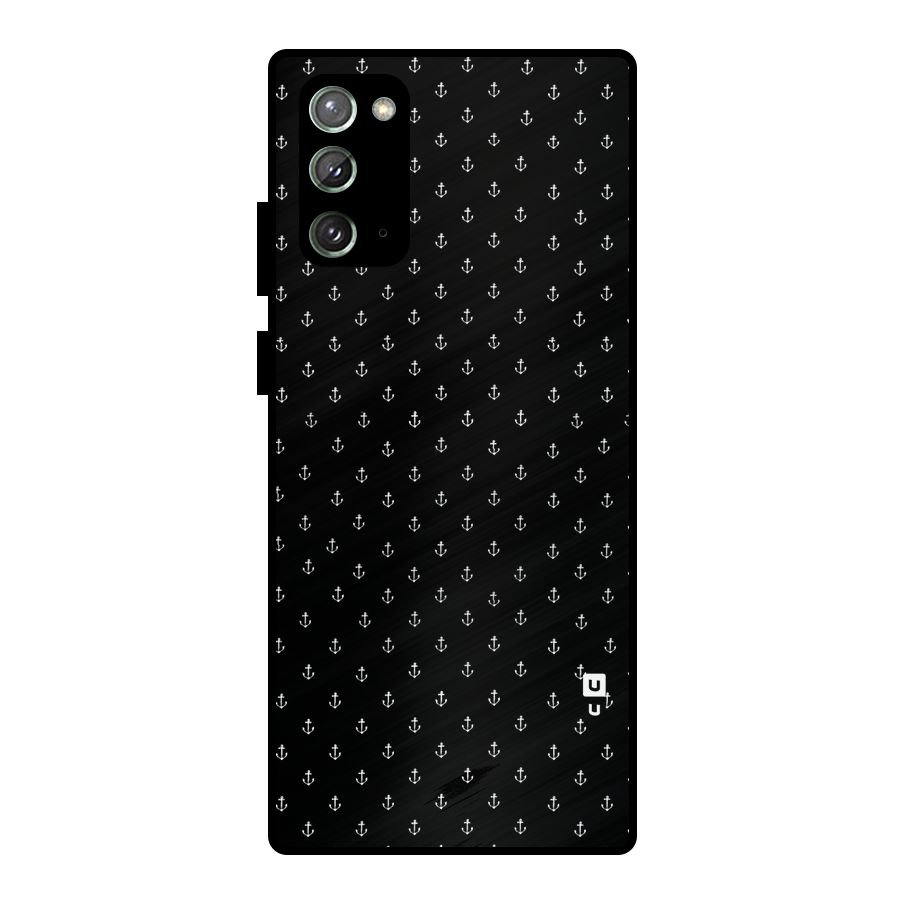 Seamless Small Anchors Pattern Metal Back Case for Galaxy Note 20