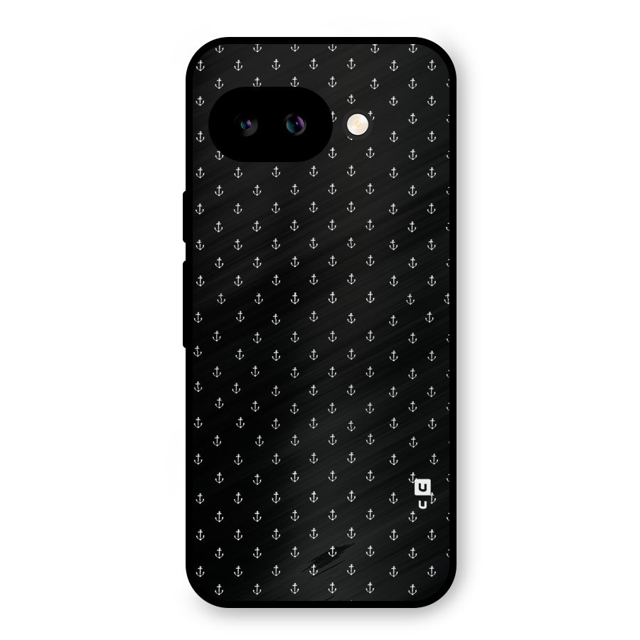 Seamless Small Anchors Pattern Metal Back Case for Google Pixel 9a