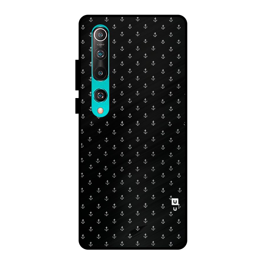 Seamless Small Anchors Pattern Metal Back Case for Mi 10