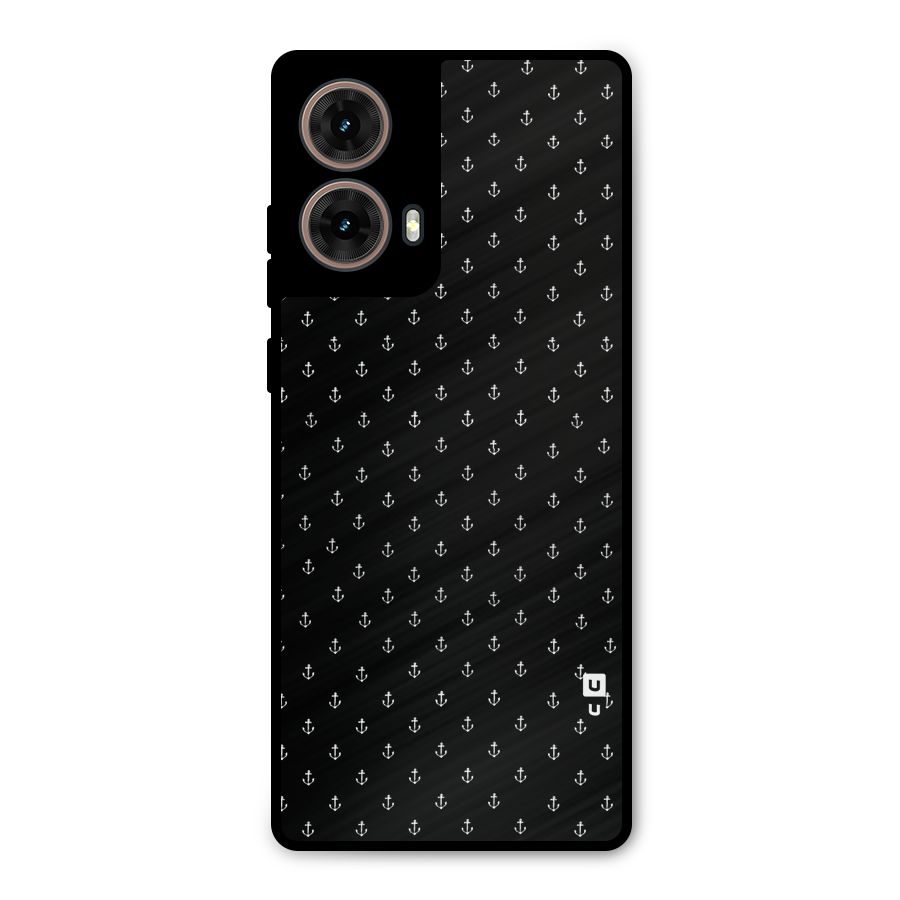 Seamless Small Anchors Pattern Metal Back Case for Moto G85