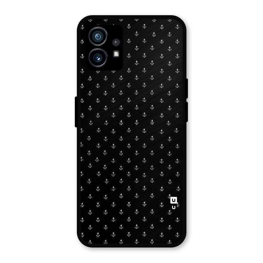 Seamless Small Anchors Pattern Metal Back Case for Nothing Phone 1
